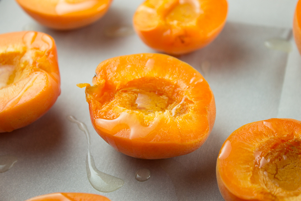 Honey Hazelnut Roasted Apricots