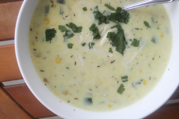 corn and poblano soup