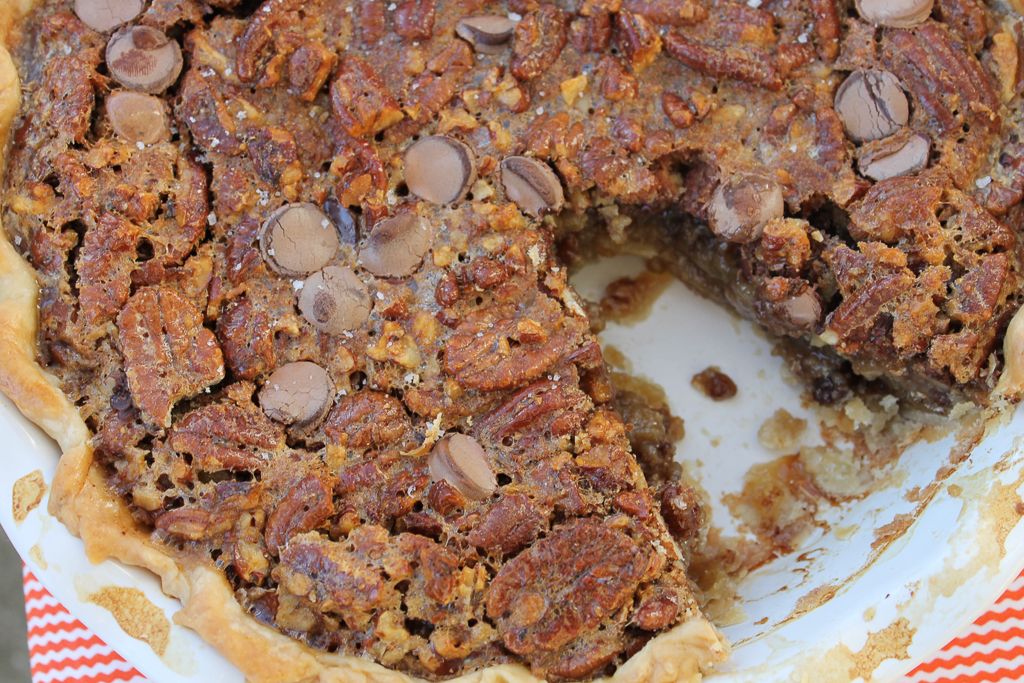 double chocolate pecan pie